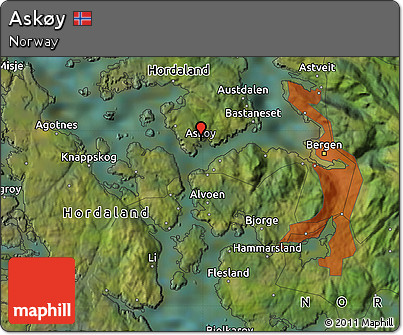 Satellite Map of Askøy