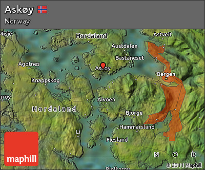 Satellite Map of Askøy