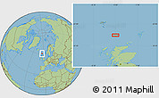 Savanna Style Location Map of the area around 60° 16' 48" N, 5° 1' 30" W