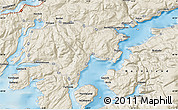 Shaded Relief Map of the area around 60° 16' 48" N, 6° 1' 30" E