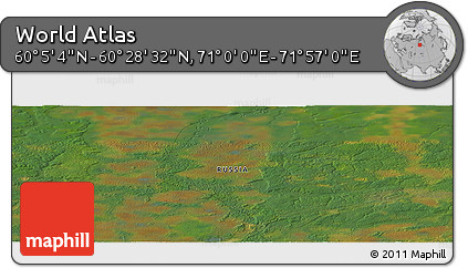 Satellite Panoramic Map of the Area around 60° 16' 48" N, 71° 28' 29" E