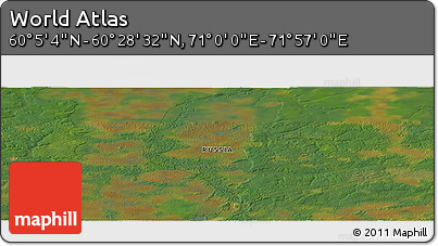 Satellite Panoramic Map of the Area around 60° 16' 48" N, 71° 28' 29" E