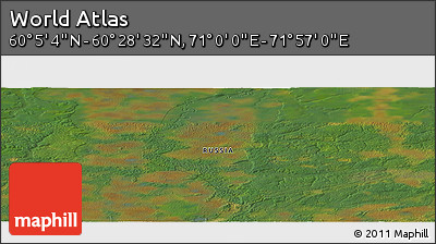 Satellite Panoramic Map of the Area around 60° 16' 48" N, 71° 28' 29" E