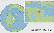 Savanna Style Location Map of the area around 60° 16' 48" N, 72° 10' 30" W