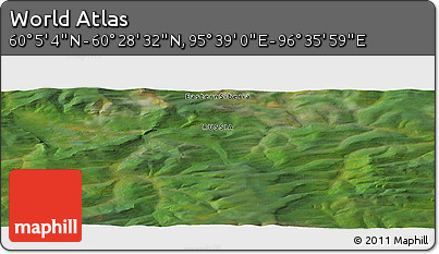 Satellite Panoramic Map of the Area around 60° 16' 48" N, 96° 7' 30" E