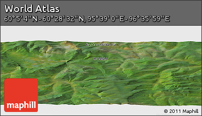 Satellite Panoramic Map of the Area around 60° 16' 48" N, 96° 7' 30" E
