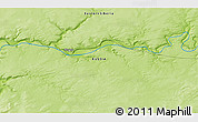 Physical 3D Map of the area around 60° 16' 48" N, 99° 31' 30" E