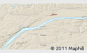 Shaded Relief 3D Map of the area around 60° 37' 44" N, 114° 49' 29" E
