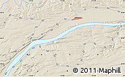Shaded Relief Map of the area around 60° 37' 44" N, 114° 49' 29" E