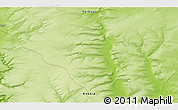 Physical 3D Map of the area around 60° 37' 44" N, 119° 55' 30" E