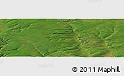 Satellite Panoramic Map of the area around 60° 37' 44" N, 119° 55' 30" E