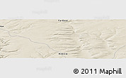 Shaded Relief Panoramic Map of the area around 60° 37' 44" N, 119° 55' 30" E