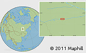 Savanna Style Location Map of the area around 60° 37' 44" N, 123° 19' 29" E