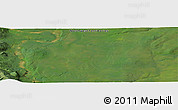 Satellite Panoramic Map of the area around 60° 37' 44" N, 123° 10' 30" W