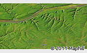 Satellite 3D Map of the area around 60° 37' 44" N, 125° 1' 30" E