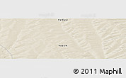 Shaded Relief Panoramic Map of the area around 60° 37' 44" N, 129° 16' 30" E