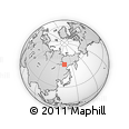 Outline Map of the Area around 60° 37' 44" N, 131° 49' 29" E, rectangular outline