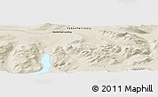 Shaded Relief Panoramic Map of Mendenhall Landing