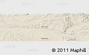 Shaded Relief Panoramic Map of the area around 60° 37' 44" N, 136° 4' 29" E