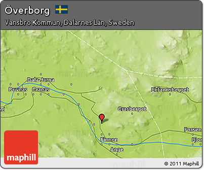 Physical 3D Map of Överborg