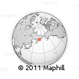 Outline Map of the Area around 60° 37' 44" N, 168° 22' 30" E, rectangular outline