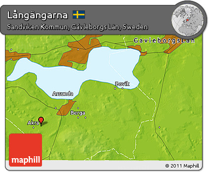 Physical 3D Map of Långängarna
