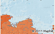 Political Map of the area around 60° 37' 44" N, 17° 55' 29" E