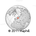 Outline Map of the Area around 60° 37' 44" N, 18° 46' 29" E, rectangular outline