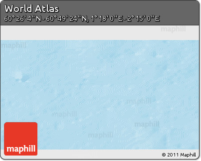 Physical 3D Map of the Area around 60° 37' 44" N, 1° 46' 29" E
