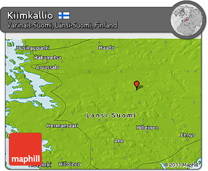 Physical 3D Map of Kiimkallio