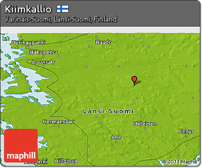 Physical 3D Map of Kiimkallio