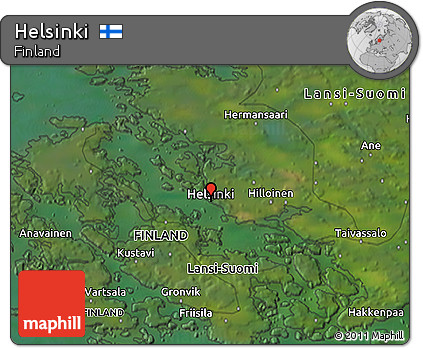 Satellite 3D Map of Helsinki