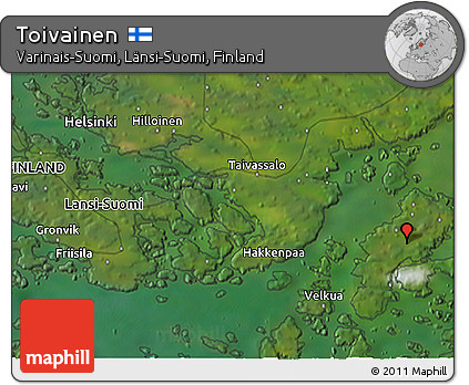 Satellite 3D Map of Toivainen