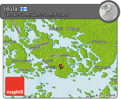 Physical Map of Idula