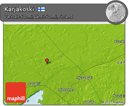 Physical 3D Map of Karjakoski