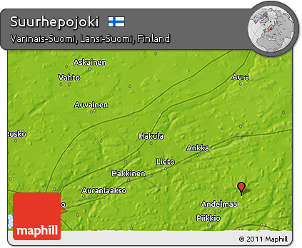 Physical 3D Map of Suurhepojoki