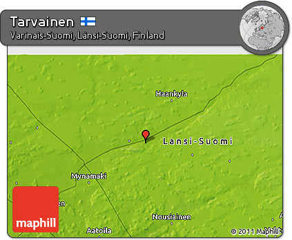 Physical 3D Map of Tarvainen