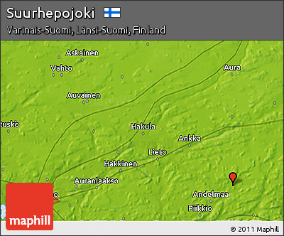 Physical 3D Map of Suurhepojoki