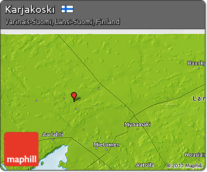 Physical 3D Map of Karjakoski