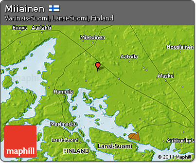 Physical 3D Map of Miiainen