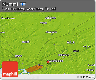 Physical 3D Map of Nummi
