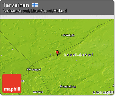 Physical 3D Map of Tarvainen