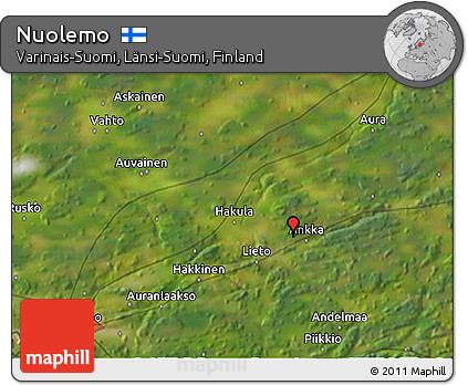 Satellite 3D Map of Nuolemo