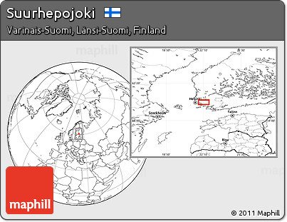 Blank Location Map of Suurhepojoki