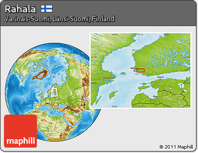 Physical Location Map of Rähälä