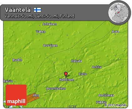 Physical Map of Vääntelä