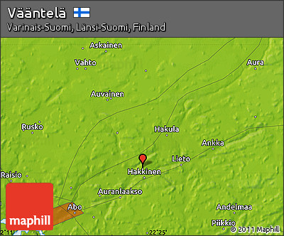 Physical Map of Vääntelä