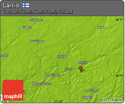 Physical Map of Laitio