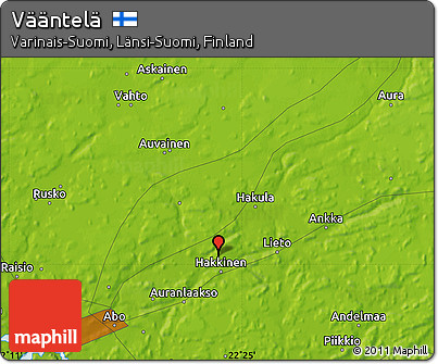 Physical Map of Vääntelä