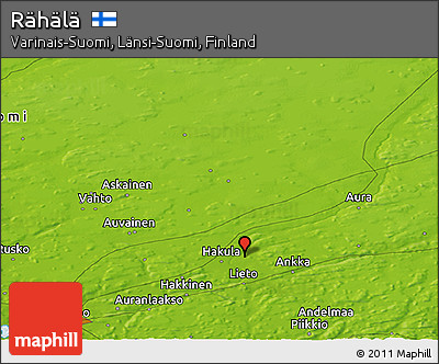 Physical Panoramic Map of Rähälä
